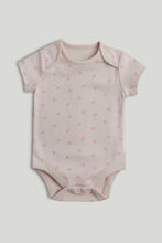 Load image into Gallery viewer, Mothercare 5 Pack My First Pink Short-Sleeved Bodysuits
