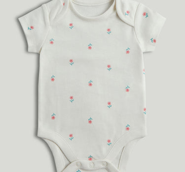 Mothercare 5 Pack Floral Short-Sleeved Bodysuits