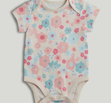 Mothercare 5 Pack Floral Short-Sleeved Bodysuits