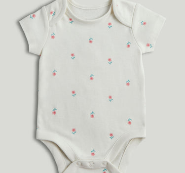 Mothercare 5 Pack Floral Short-Sleeved Bodysuits