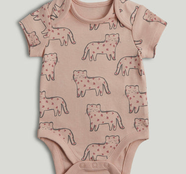 Mothercare 5 Pack My First Leopard Short-Sleeved Bodysuits