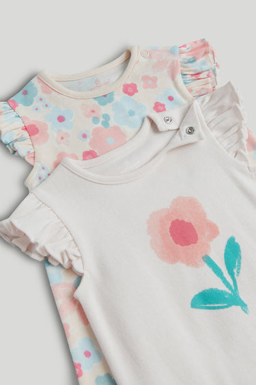 Mothercare 2 Pack Floral Rompers