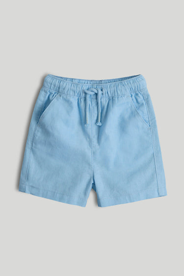 Mothercare Blue Linen Blend Shorts