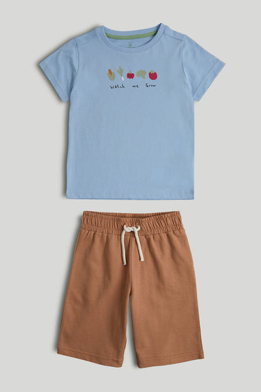 Mothercare Homegrown T-Shirt and Shorts Outfit