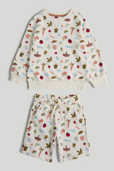 Mothercare Homegrown Sweatshirt and Shorts Outfit