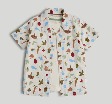 Mothercare Vegetable Shirt and T-Shirt Set