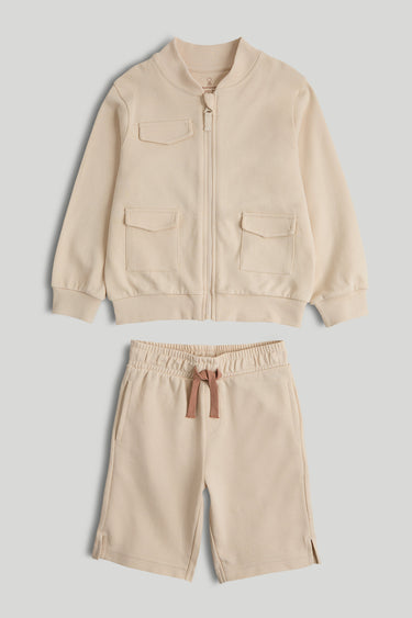 Mothercare Dinosaur Jacket and Shorts Outfit