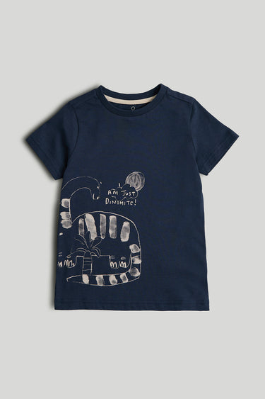 Mothercare Navy Dinosaur T-Shirt