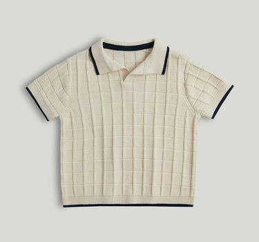 Mothercare Tan Knitted Polo Shirt