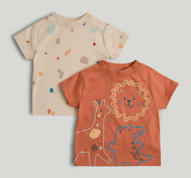 Mothercare 2 Pack Safari T-Shirts