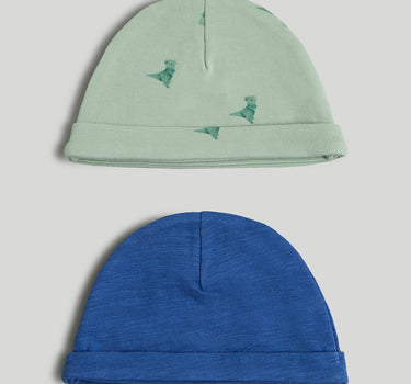 Mothercare 2 Pack Cotton Baby Hats
