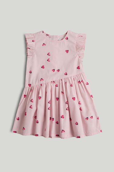 Mothercare Pink Ladybird Cotton Dress