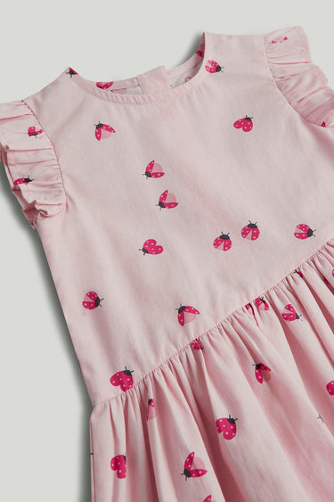 Mothercare Pink Ladybird Cotton Dress