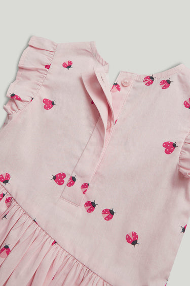 Mothercare Pink Ladybird Cotton Dress