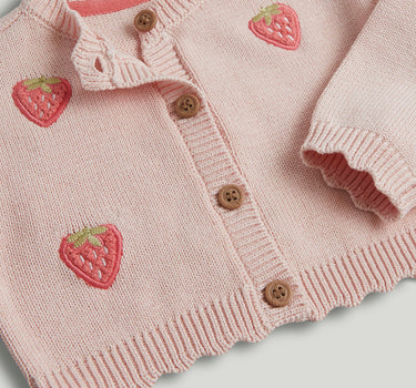 Mothercare Pink Strawberry Cardigan