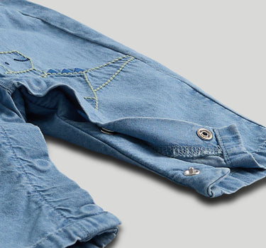 Mothercare Denim Dungarees and Bodysuit Outfit