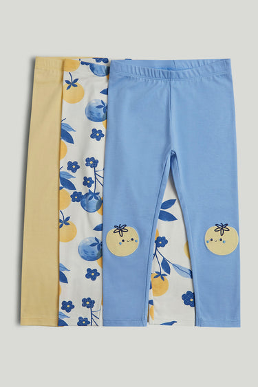 Mothercare 3 Pack Oranges leggings