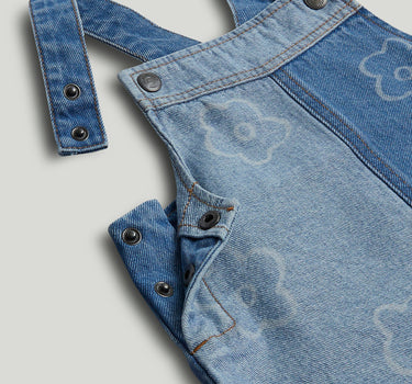 Mothercare Denim Pinny Dress and T-Shirt Outfit