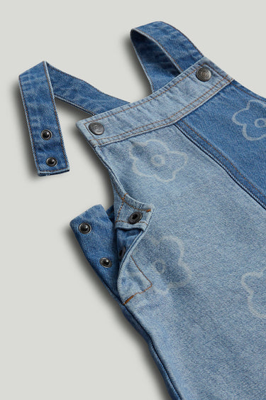 Mothercare Denim Pinny Dress and T-Shirt Outfit