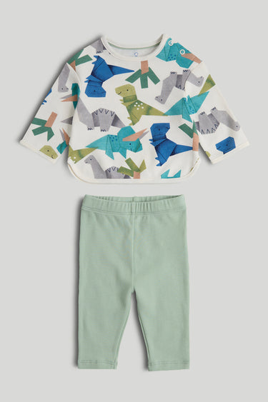 Mothercare Dinosaur Top and Leggings Outfit