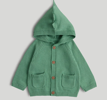 Mothercare Green Dinosaur Hooded Cardigan