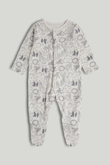 Mothercare 3 Pack Safari Sleepsuits