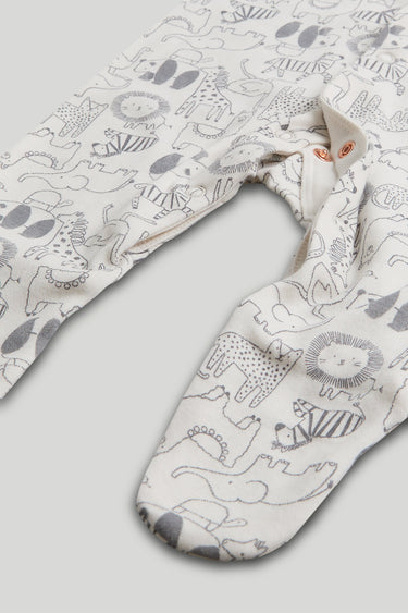 Mothercare 3 Pack Safari Sleepsuits