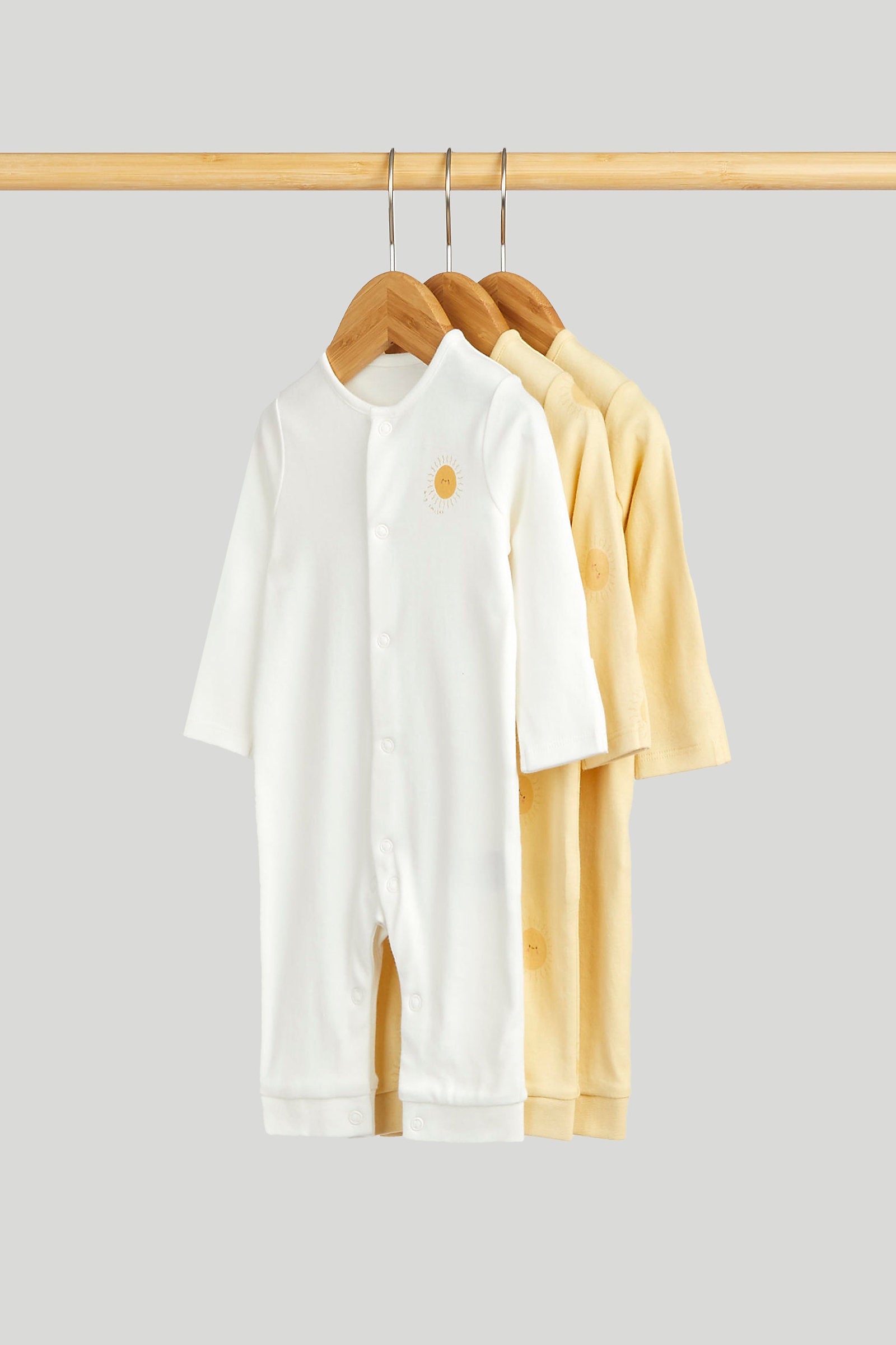Mothercare 3 Pack My First Footless Sleepsuits