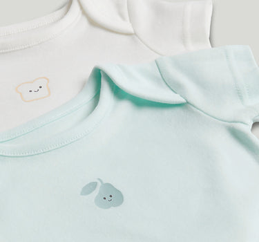 Mothercare 5 Pack Breakfast Friends Short-Sleeved Bodysuits