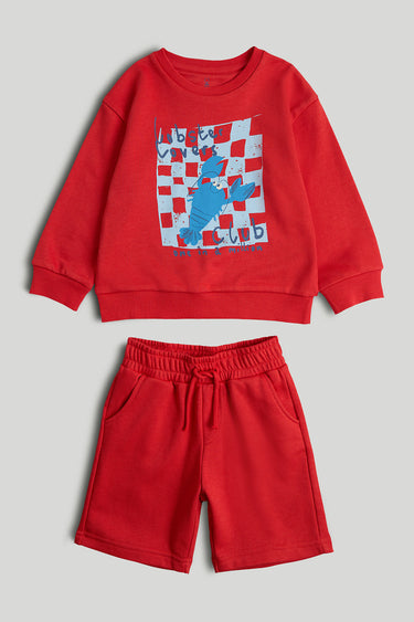 Mothercare Lobster Sweatshirt and Shorts Outfit