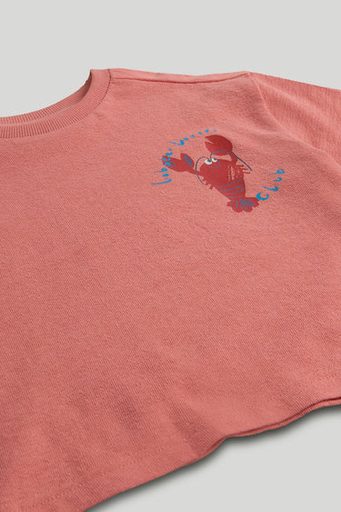 Mothercare Lobster Shorts and T-Shirt Outfit