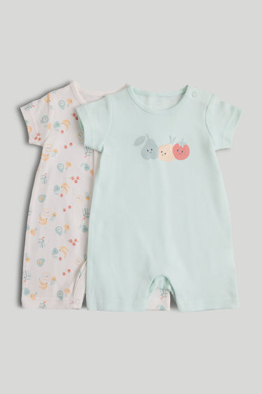 Mothercare 2 Pack Breakfast Friends Rompers