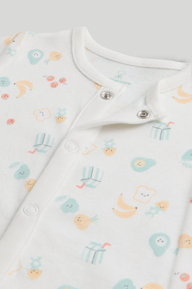 Mothercare 2 Pack Breakfast Friends Rompers