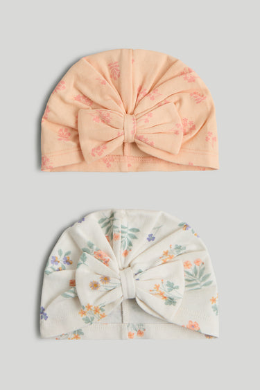 Mothercare 2 Pack Cotton Baby Hats
