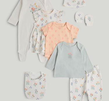 Mothercare Floral 8-Piece Outfit Gift Set