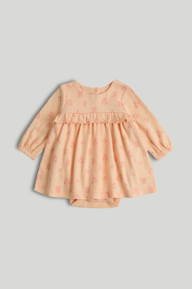 Mothercare Peach Floral Romper Dress