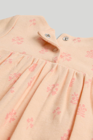 Mothercare Peach Floral Romper Dress