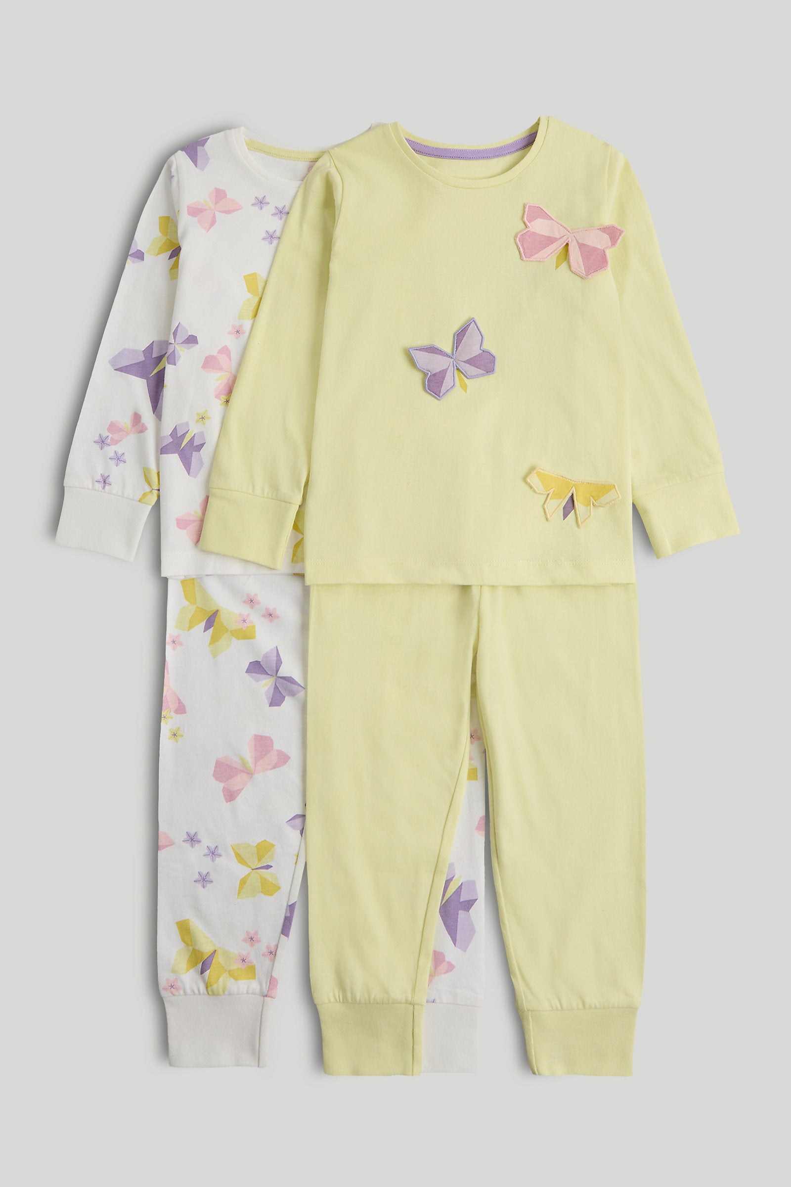 Mothercare 2 Pack Origami Butterfly Pyjamas