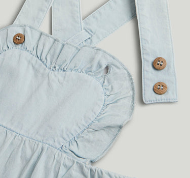 Mothercare Denim Dungarees, Bodysuit and Headband Outfit