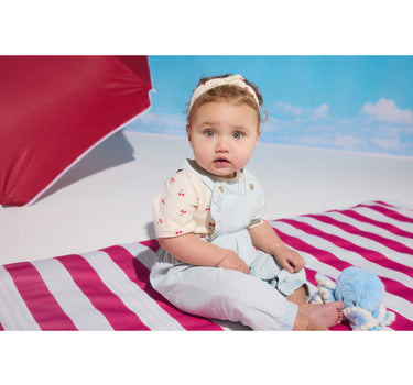 Mothercare Denim Dungarees, Bodysuit and Headband Outfit