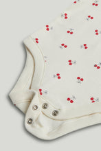 Load image into Gallery viewer, Mothercare 2 Pack Cherry Short-Sleeved Bodysuits
