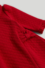 Load image into Gallery viewer, Mothercare Red Quilted Dress and Tights Outfit
