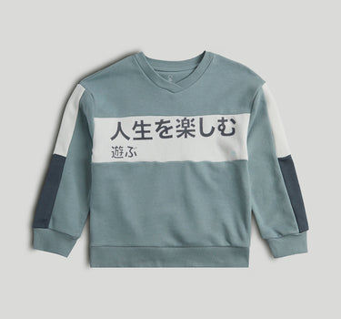 Mothercare Green Panel Sweatshirt