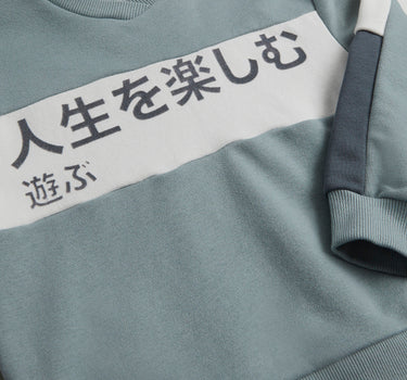 Mothercare Green Panel Sweatshirt