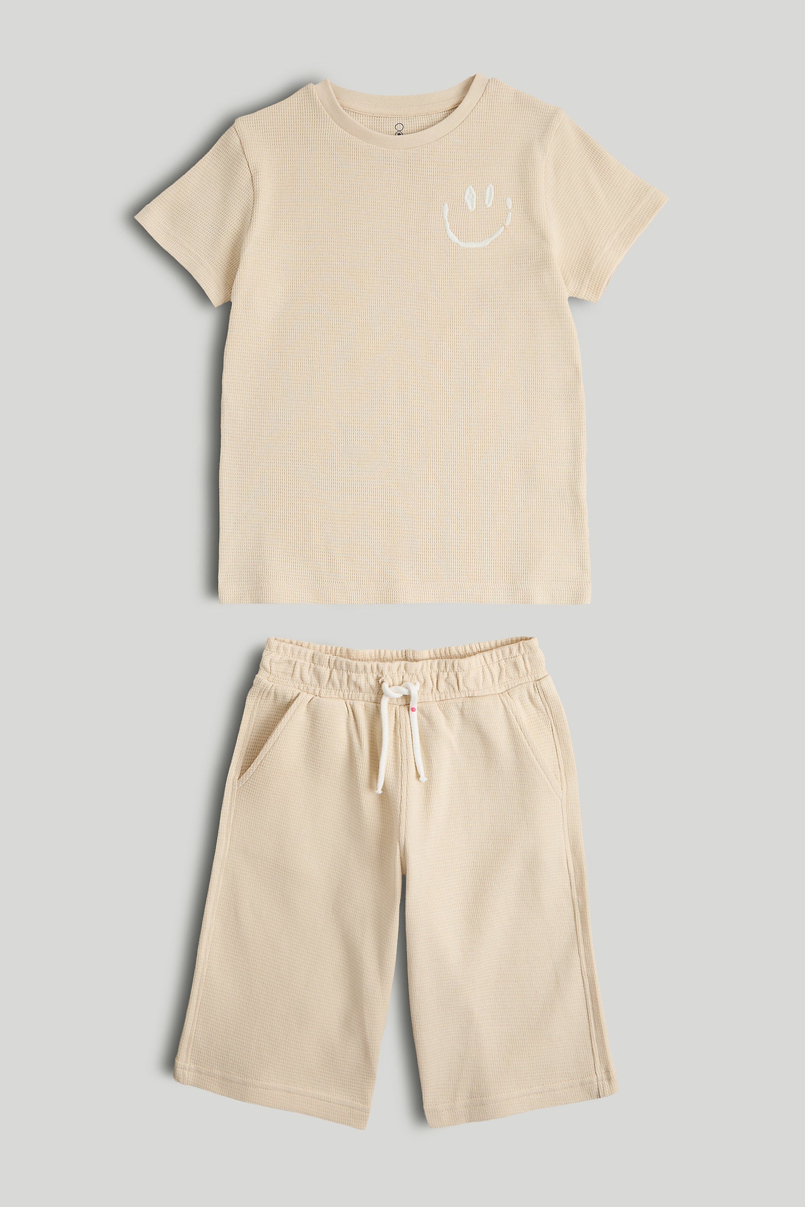 Mothercare Waffle T-Shirt and Shorts Outfit
