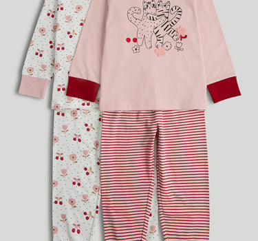 Mothercare 2 Pack Cat Pyjamas