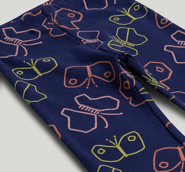 Mothercare Navy Butterfly Flared Leggings