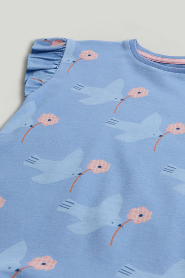 Mothercare Blue Bird Jersey Dress