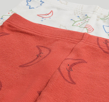 Mothercare 2 Pack Space Ribbed Pyjamas