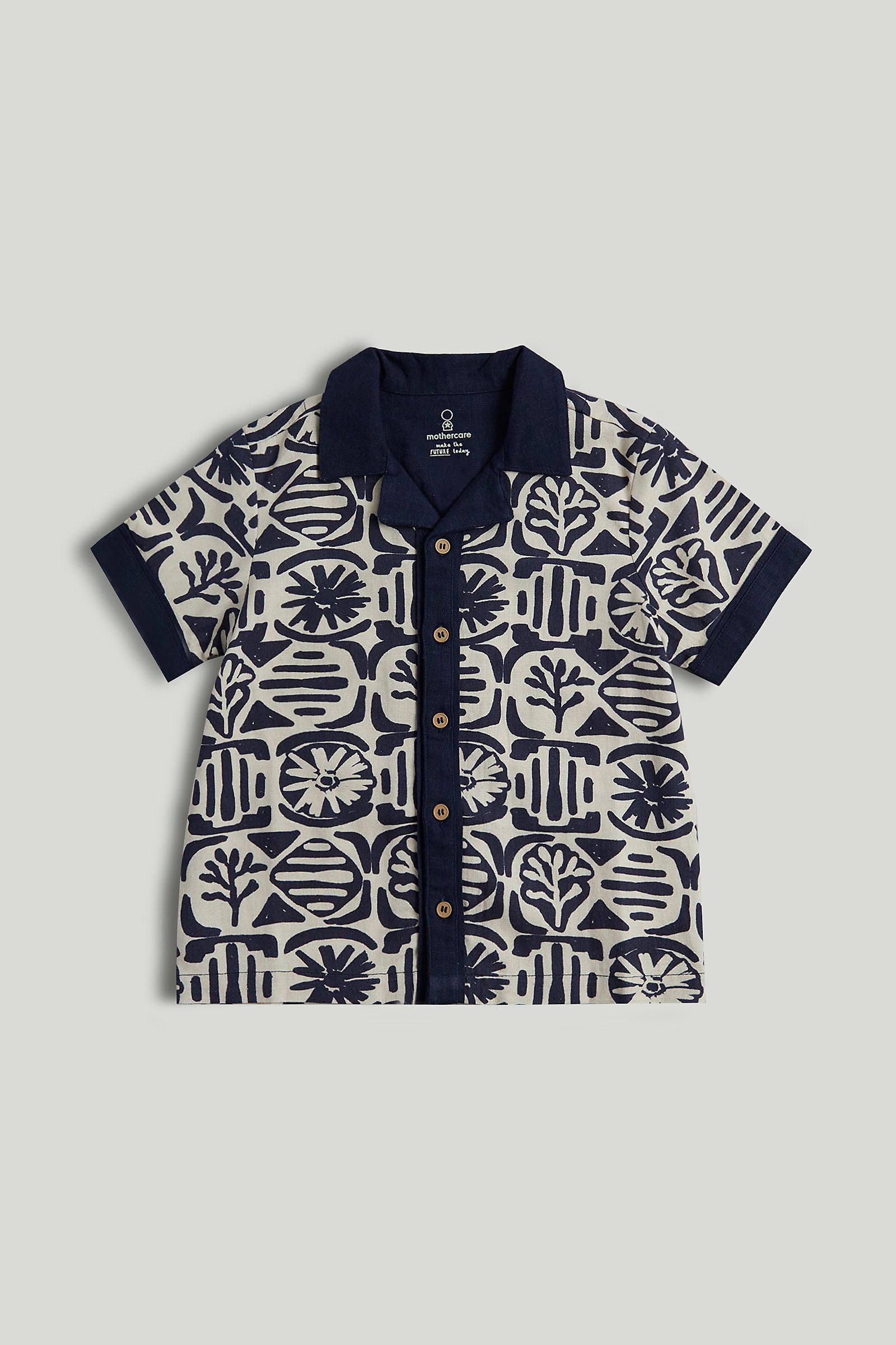 Mothercare Blue Printed Shirt